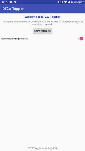 Emulate Android APK [ROOT] DT2W Toggler